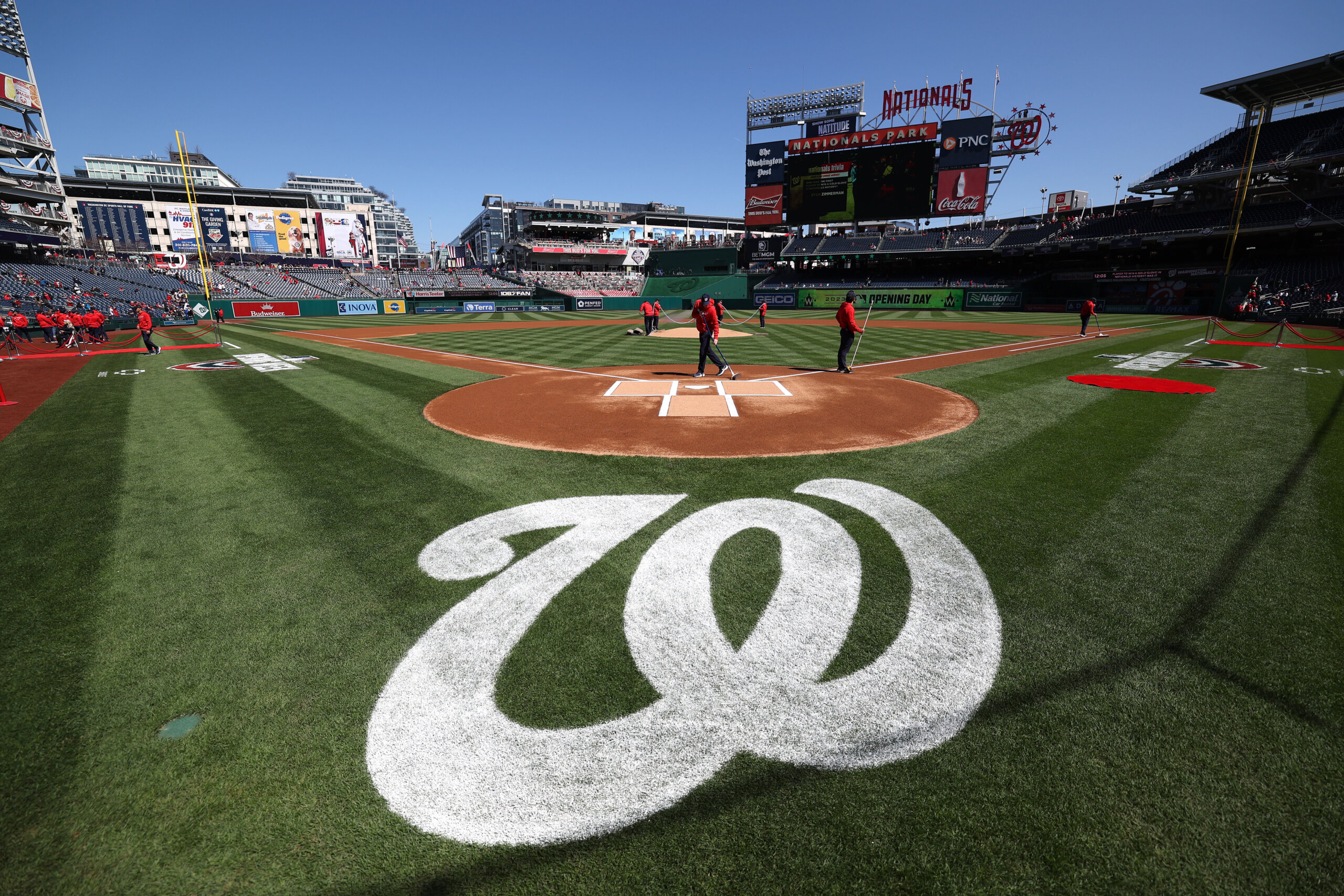 Washington Nationals Opening Day at Nationals Park Panoramic Poster