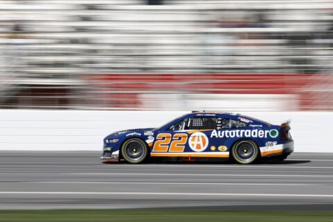 Logano passes Keselowski on last lap, gives Ford Atlanta win