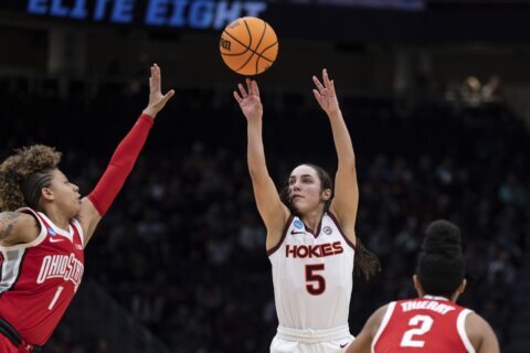 Va Tech women headed to 1st Final Four after topping Ohio St