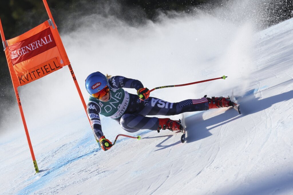 Skier Shiffrin’s quest for 86th win extended after downhill