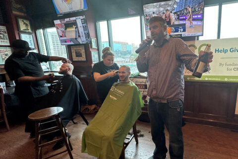 Sheared for the cure: Arlington pub hosts head shaving event to fight childhood cancer