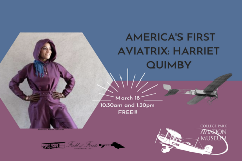 College Park Aviation Museum honors Harriet Quimby, first woman to earn US pilot license