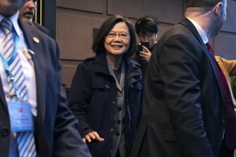 Taiwan’s president speaks to her island’s safety on US stop