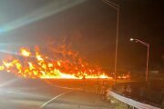 Fiery Maryland tanker crash injures driver, closes lanes