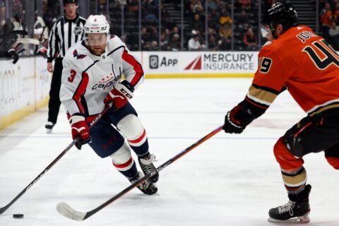 Capitals beat Ducks 3-2 in OT as Jensen, Fehervary exit with injuries