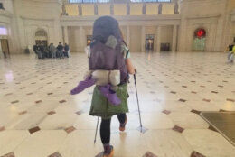 Howard began her journey at D.C.'s Union Station -- catching a train to Georgia. (Courtesy Cris Howard)