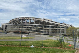 The old structure of RFK Stadium (WTOP/John Domen) 