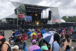 The concert stage at the 2023 National Cannabis Festival (Dick Uliano/WTOP)