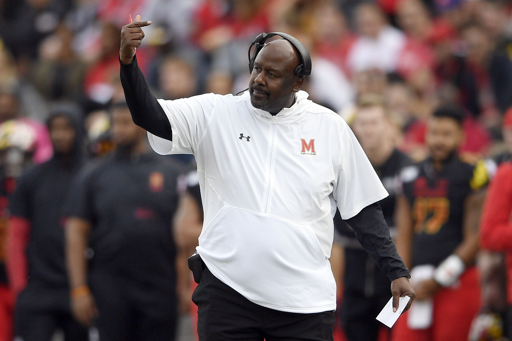Coach Mike Locksley will face his alma mater when Maryland hosts Towson ...