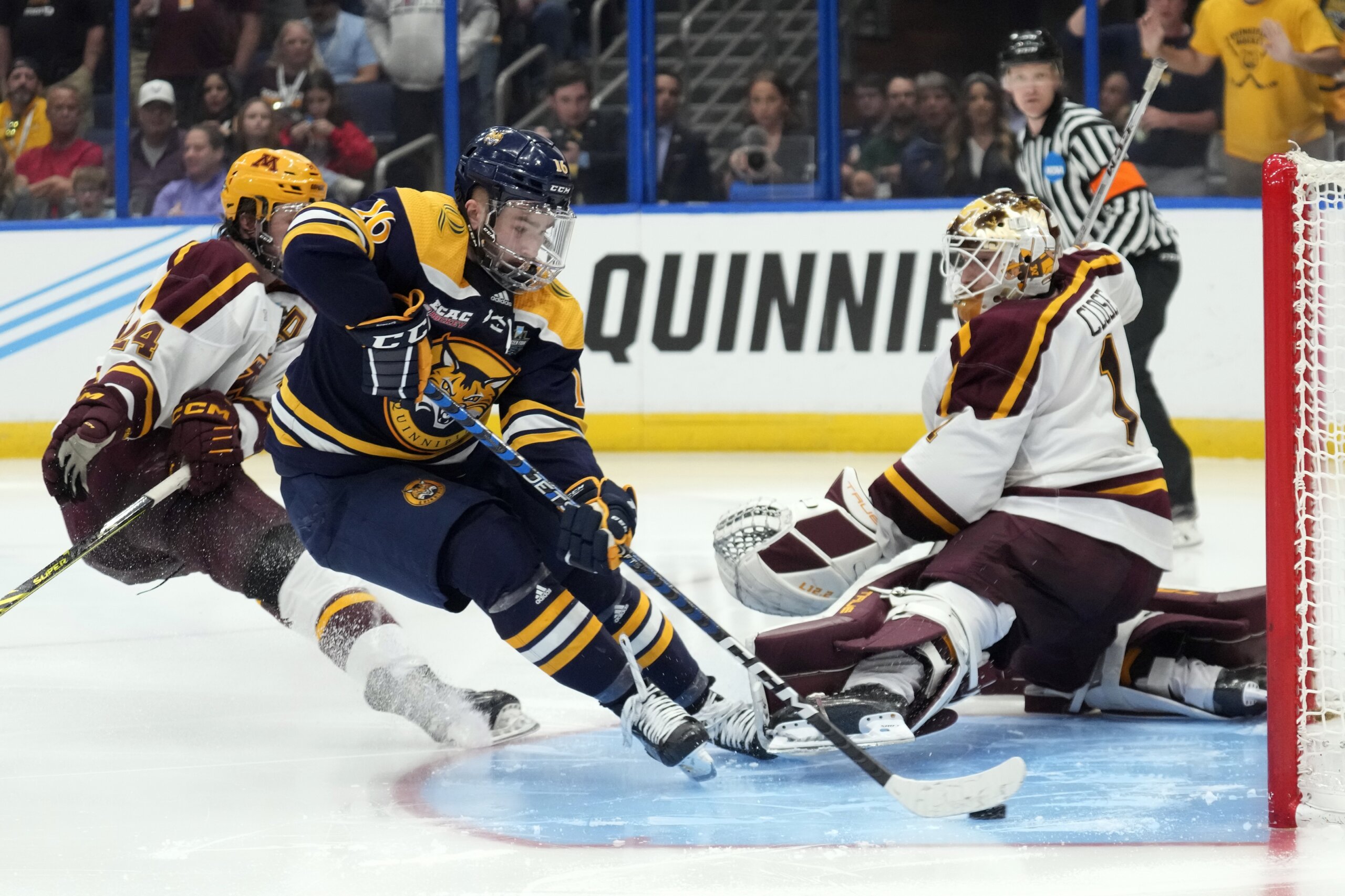 Quinnipiac beats Minnesota 32 in OT, wins NCAA hockey title WTOP News