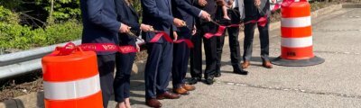 Ribbon cutting, i-95 soutbound auxiliary lane