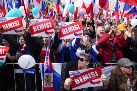 Thousands turn out for anti-government protest in Prague