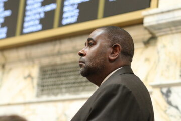 man from a profile angle