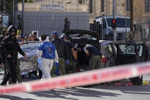 Israeli police: 5 wounded in ramming near Jerusalem market