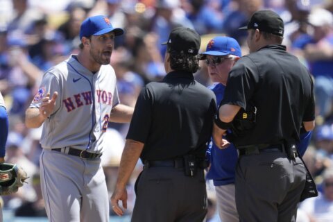 Scherzer suspended 10 games for sticky substance ejection