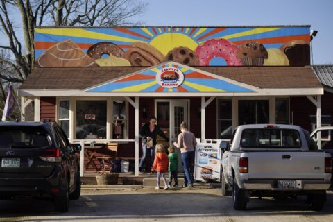 Donut painting sparks free speech debate for bakery, town