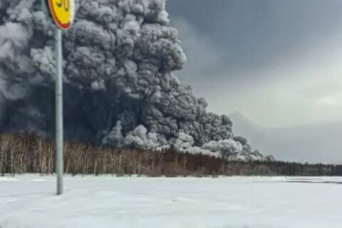 Volcano eruption in Russia’s Kamchatka spews vast ash clouds