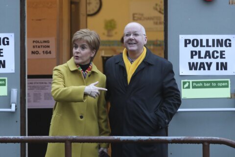 Ex-Scottish leader's husband arrested in party finance probe