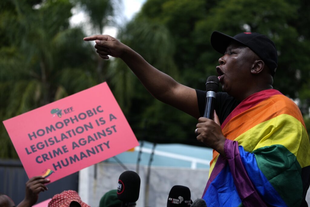 South African opposition protests Uganda’s anti-LGBTQ bill