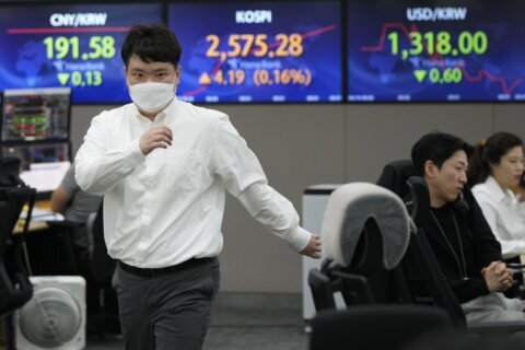 Stock market today: Asian shares trading mostly lower