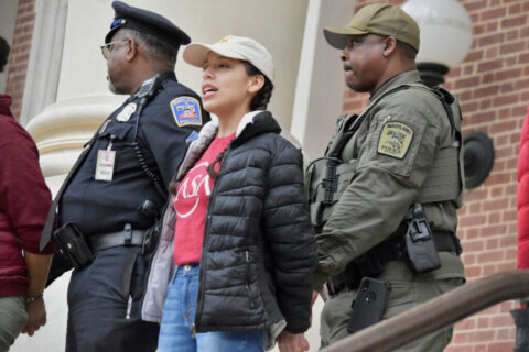 Immigrants’ rights protesters arrested seeking to block State House entrance