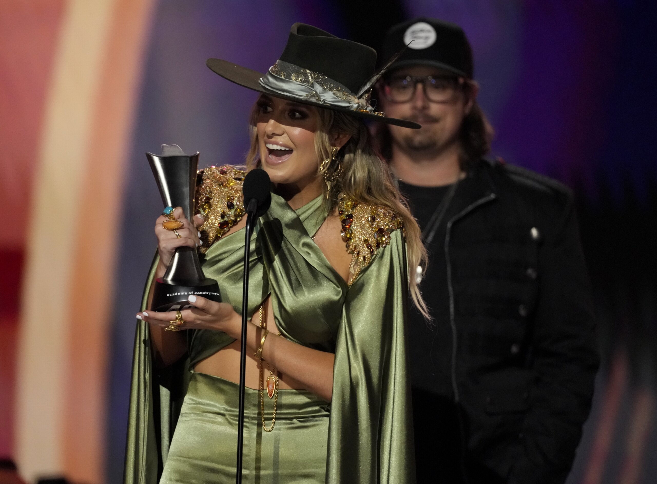 Lainey Wilson triumphs at Academy of Country Music Awards; Chris