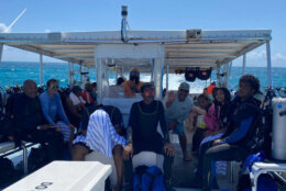 Dunbar students and their instructors in the Florida Keys going on a dive (WTOP/Dick Uliano)