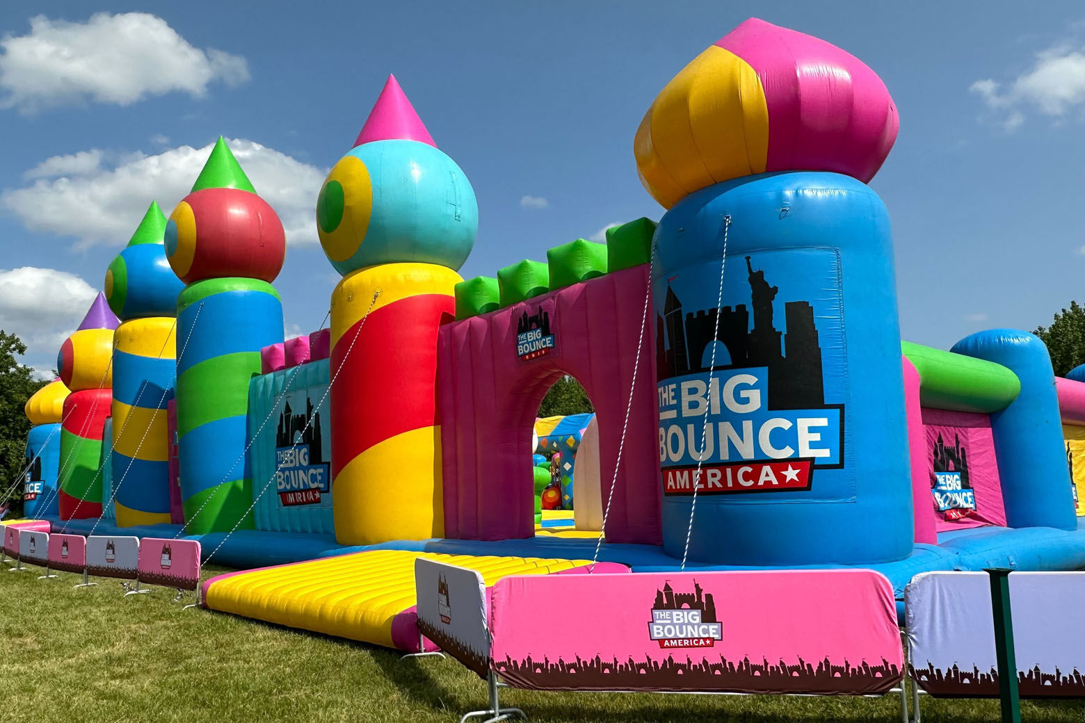 <p>The experience features four massive inflatable activities spanning 16,000 square feet.</p>
