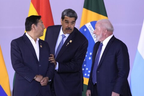 Brazilian president's support of Venezuela's leader mars unity at South America summit