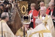 King Charles III crowned in ancient rite at uncertain moment