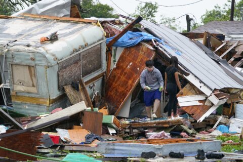 One killed as tornado hits south Texas near the Gulf coast, damaging dozens of homes