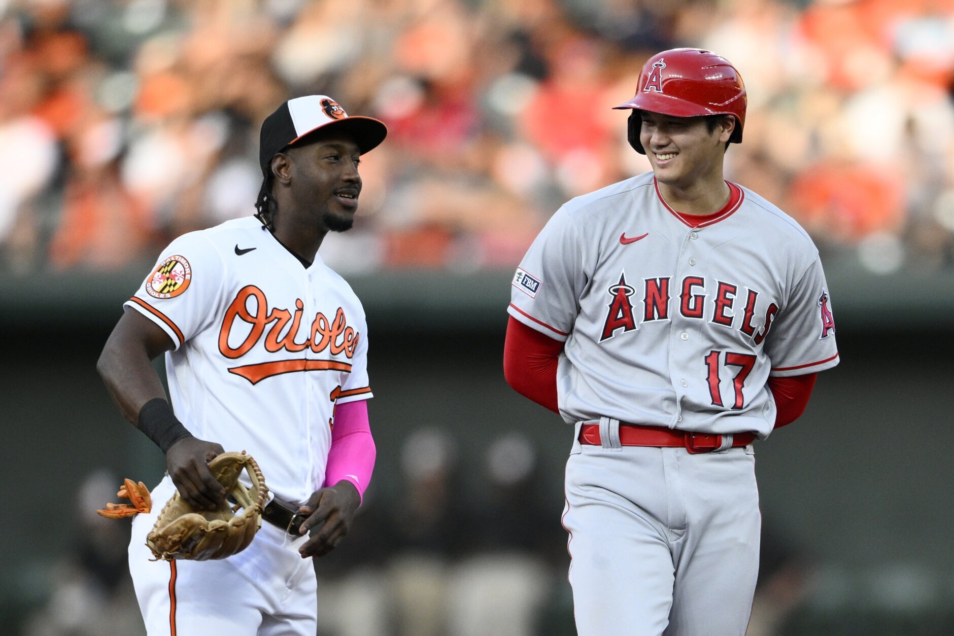 Ohtani pitches 7 innings, reaches base 5 times as Angels beat Orioles 9