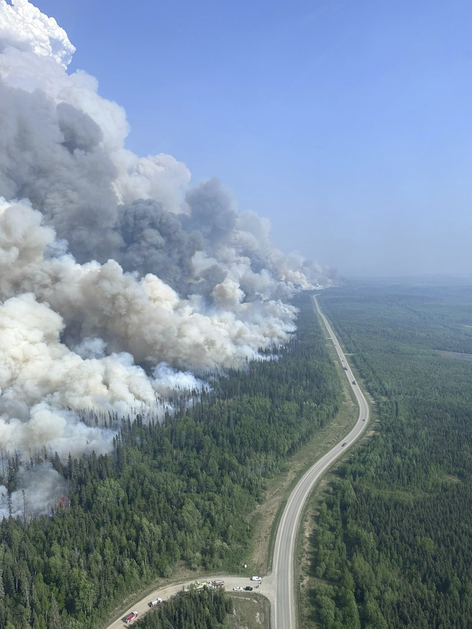 Unprecedented wildfire on Canada’s Atlantic coast still burning after