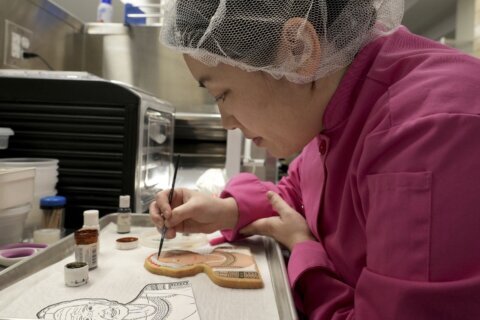 Championing famous and forgotten Asian Americans, this artist uses cookies as her canvas