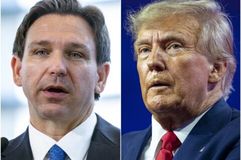 DeSantis in Iowa warns of GOP 'culture of losing' as weather sidelines Trump's event in the state