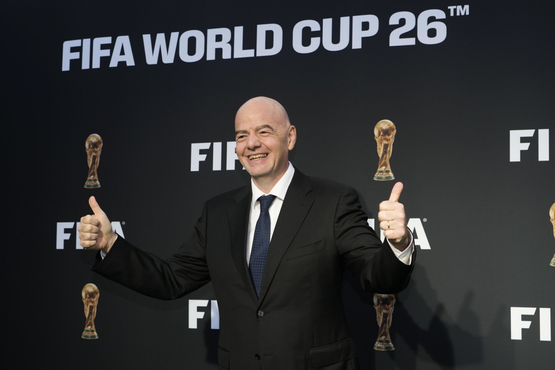 2026 World Cup logo & branding revealed by FIFA ahead of tournament in  United States, Mexico & Canada
