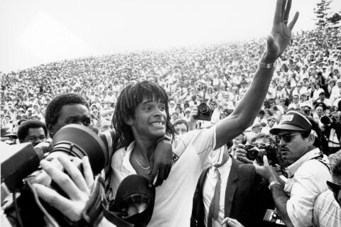 Yannick Noah back at French Open 40 years after 1983 title with mic, not racket, in hand