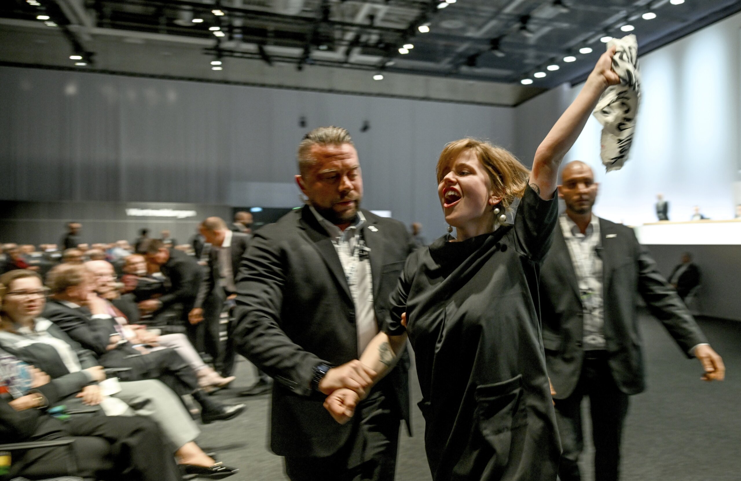 Topless Protester Briefly Disrupts Vw Annual Meeting Wtop News