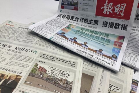 Hong Kong newspaper to stop publishing drawings by prominent cartoonist after government complaints