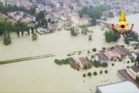 Exceptional rains in drought-struck northern Italy kill 8, cancel Formula One Grand Prix