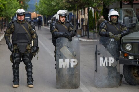 25 NAT0-led peacekeepers injured in Kosovo in clashes with Serbs outside municipal building
