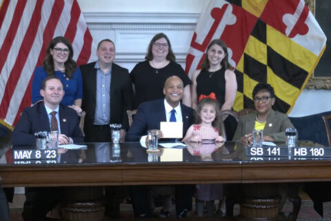 ‘The show just got stolen’: 5-year-old charms Maryland governor at bill signing
