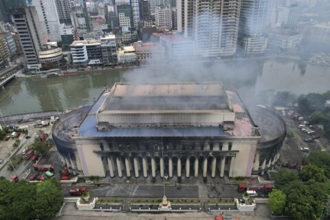 Fire destroys main post office in Philippine capital, a nearly 100-year-old neoclassical landmark
