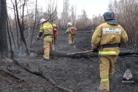 Wildfires rage in Russia's Ural mountains, Siberia