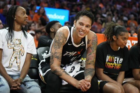 Brittney Griner gets rousing welcome in Phoenix home game after release from Russian prison