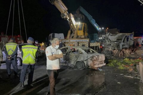 12 killed in multi-vehicle crash in Turkey's Hatay province