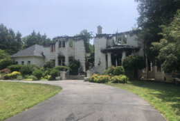 A large fire in Potomac, Maryland, on June 14, 2023, displaced a family and caused significant damage. (Courtesy Montgomery County Fire and Rescue Service)