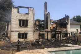 A large fire in Potomac, Maryland, on June 14, 2023, displaced a family and caused significant damage. (Courtesy Montgomery County Fire and Rescue Service)