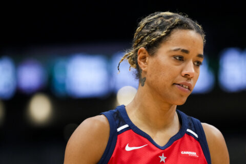 Bonner’s late 3-pointer, free throws help Sun hold off Mystics 68-64