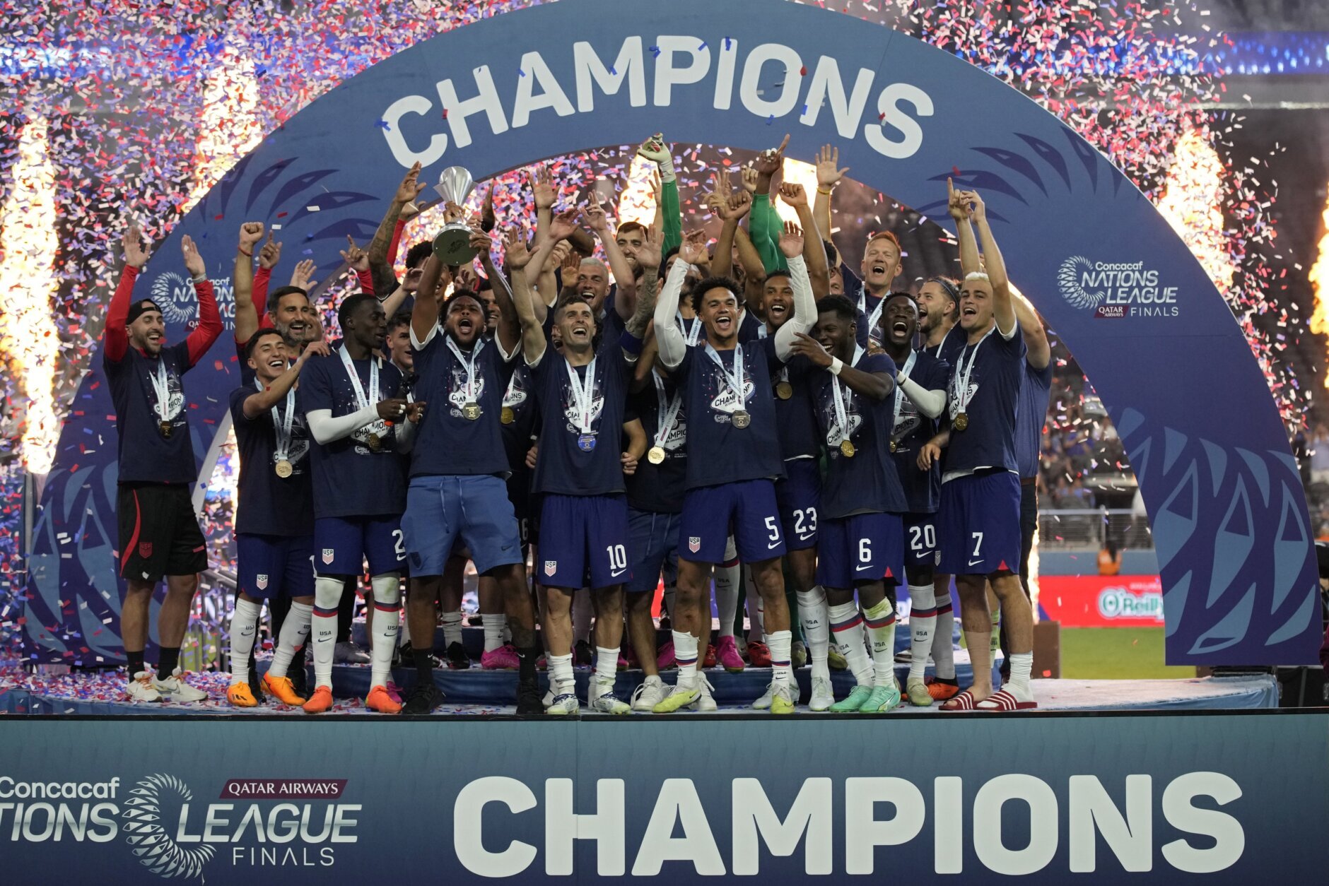 US beats Canada 20 to win CONCACAF Nations League on goals by Balogun